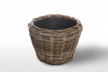 Záhradný ratanový kvetináč GRASSE Ø 43 cm x výška 33 cm