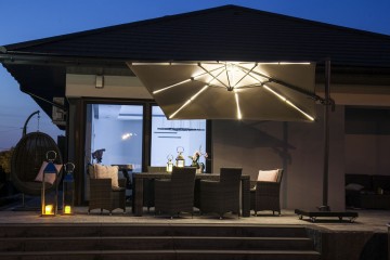 Záhradný slnečník Challenger T² 3x3m GLOW