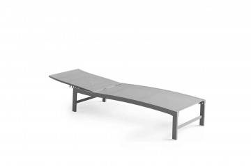 Záhradné hliníkové ležadlo ALTEA grey