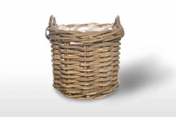 Záhradný ratanový kvetináč RENNES ⌀50 výška45cm natur