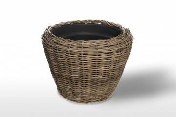 Záhradný ratanový kvetináč GRASSE Ø 52 cm x výška 48 cm