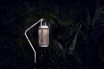 Stojan na solárnu lampu IVY teak antracit