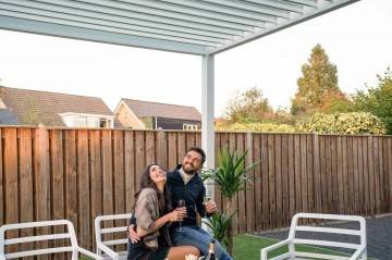Hliníková pergola PERARA 360X360 matná biela
