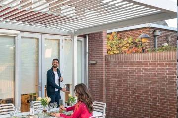 Hliníková pergola PERARA 360X360 matná biela